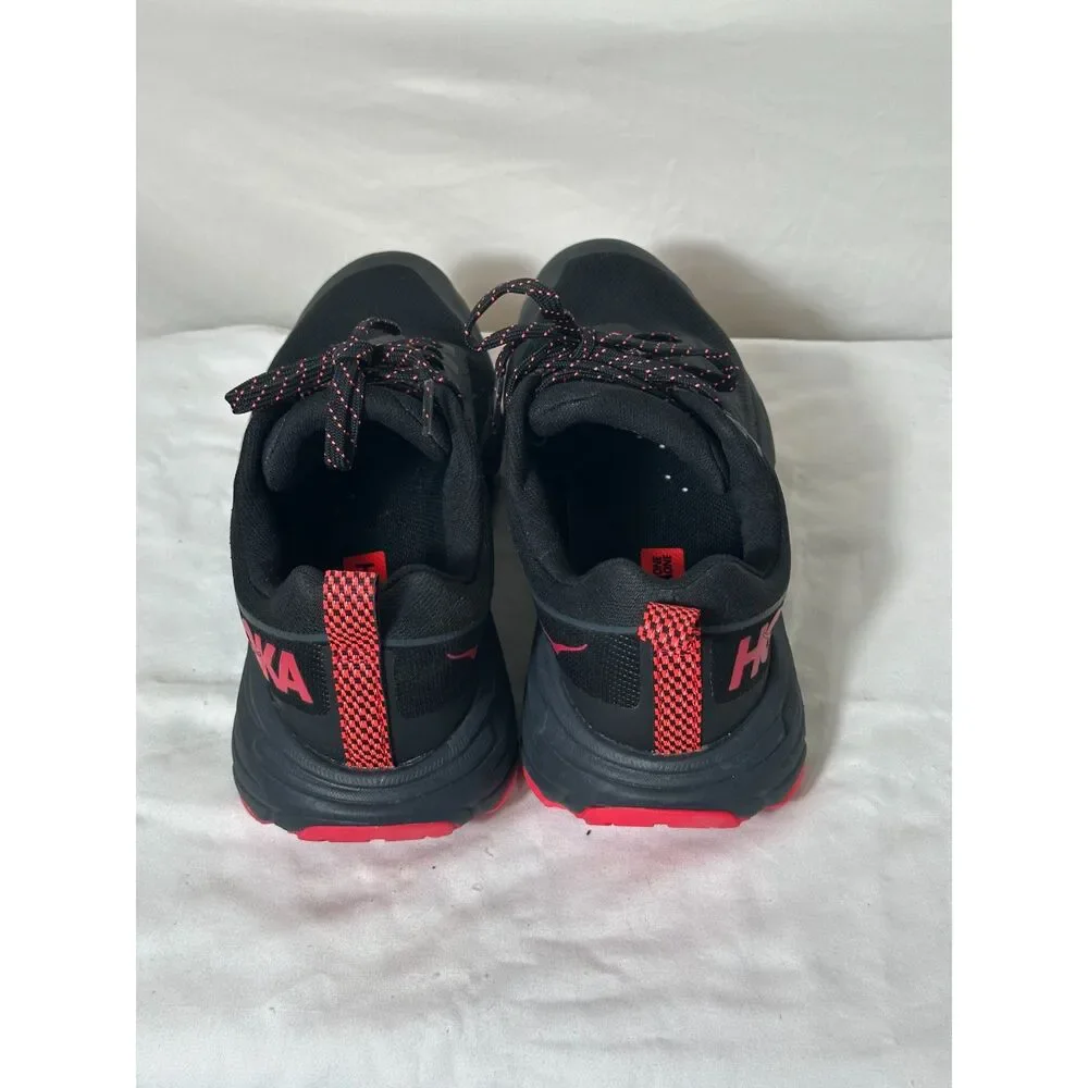 Hoka One One Challenger ATR 6 GTX Women's Size 8 Black Red Running Sneakers - Picture 4 of 8